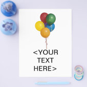 Mehrfarbiges Party Balloons Flyer (Einzeln)