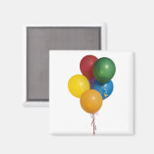 Mehrfarbiges Party Balloons Magnet (Vorderseite/Rückseite)