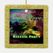 Mehrfarbiges Party zur Freisetzung tropischer Atem Keramikornament (Rückseite)