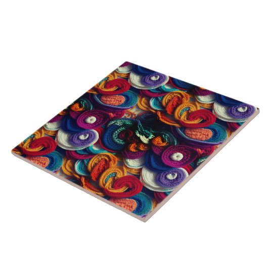 mehrfarbiges Patchwork Fliese (Seite)