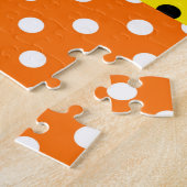 mehrfarbiges Patchwork Quilt Polka Dots Puzzle (Seite)