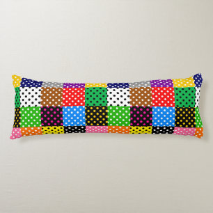 mehrfarbiges Patchwork Quilt Polka Dots Seitenschläferkissen