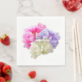 mehrfarbiges Peony Paper Napkins Serviette (Beispiel)