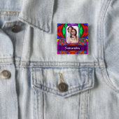mehrfarbiges personalisiertes Fraktal Button (Beispiel)