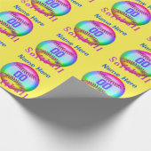 Mehrfarbiges personalisiertes geschenkpapier (Ecke)