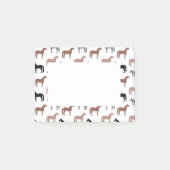 Mehrfarbiges Pferdemuster Post-it Klebezettel (Vorderseite)