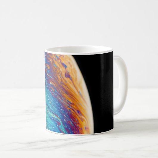 mehrfarbiges Planetenflüssigkeitslackieren Kaffeetasse (VorderseiteRechts)