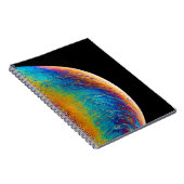 mehrfarbiges Planetenflüssigkeitslackieren Notizblock (Rechte Seite)