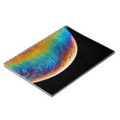 mehrfarbiges Planetenflüssigkeitslackieren Notizblock (Linke Seite)