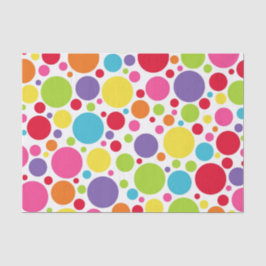 Mehrfarbiges Polka Dot Tissue Paper Seidenpapier