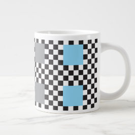 Mehrfarbiges Prüfmuster und große Quadrate Jumbo-Tasse