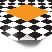 Mehrfarbiges Prüfmuster und große Quadrate Poster (Ecke)