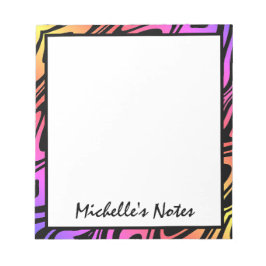 mehrfarbiges Psychedelisches Personalisiertes Note Notizblock