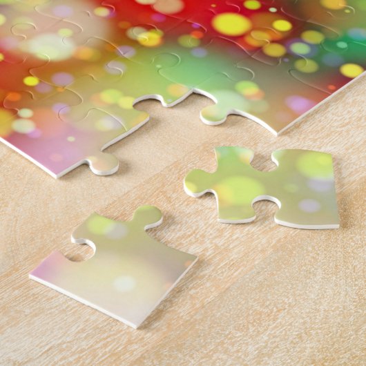 Mehrfarbiges Puzzle mit personalisierten Kindernam (Seite)