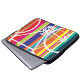 Mehrfarbiges Raddesign Laptop-Sieb Laptopschutzhülle (Vorne Knopf)