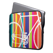 Mehrfarbiges Raddesign Laptop-Sieb Laptopschutzhülle (Vorderseite Links)