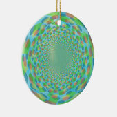 Mehrfarbiges Receding-Design Keramik Ornament (Rechts)