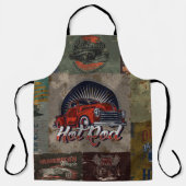 Mehrfarbiges Retro-Auto Schürze (Vorderseite)