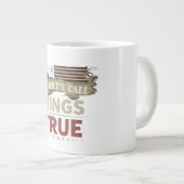 Mehrfarbiges "Rings True"-Wort Jumbo-Tasse (Vorderseite Rechts)