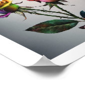 mehrfarbiges Rose-Poster Poster (Ecke)