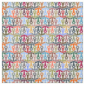 Mehrfarbiges Seeanker-Muster Stoff (Muster)