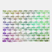 Mehrfarbiges Seepferd-Muster Geschirrtuch (Horizontal)