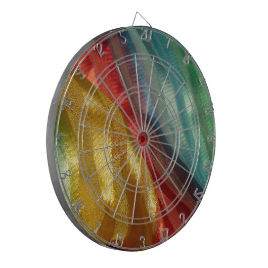 Mehrfarbiges Silken Dartscheibe (Vorderseite Links)