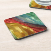 Mehrfarbiges Silken Getränkeuntersetzer (Linke Seite)