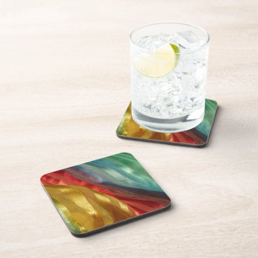 Mehrfarbiges Silken Getränkeuntersetzer (Rechte Seite)