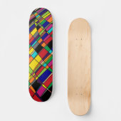 mehrfarbiges Skateboard Deck (Vorderseite)