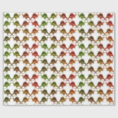 Mehrfarbiges Spinosaurus Dinosaurier-Packpapier Geschenkpapier (Flach)