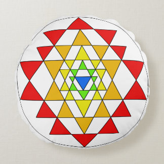 Mehrfarbiges Sri Yantra Meditation Kissen