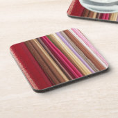 Mehrfarbiges Stoffmuster Getränkeuntersetzer (Linke Seite)