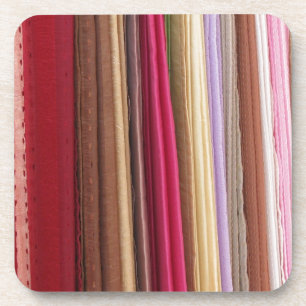 Mehrfarbiges Stoffmuster Getränkeuntersetzer