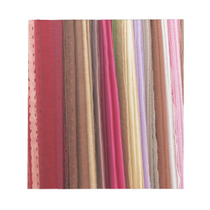 Mehrfarbiges Stoffmuster Notizblock