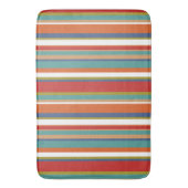 Mehrfarbiges Streifenmuster Badematte (Vorderseite Vertikal)