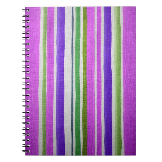 Mehrfarbiges StripNotebook Notizblock (Vorderseite)