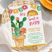 Mehrfarbiges Taco über eine Baby-Dusche Einladung