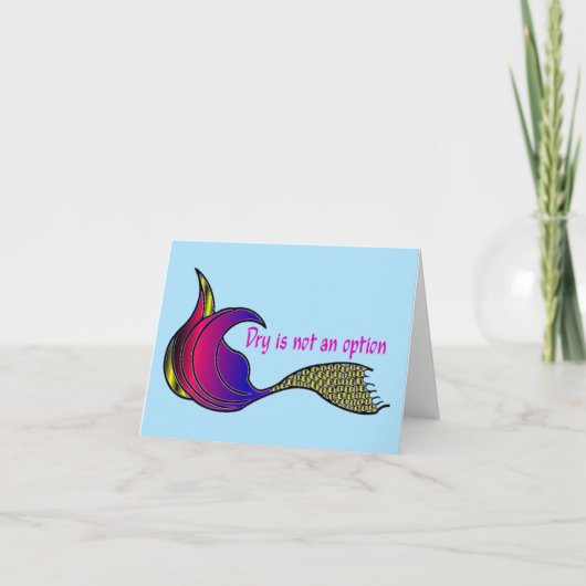 Mehrfarbiges Trocknen ist keine optionale Karte (Vorderseite)