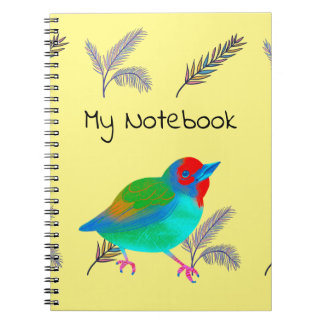 Mehrfarbiges VogelNotebook Notizblock