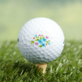 Mehrfarbiges WasserfarbenBouquet Golfball (Insitu T-Shirt)