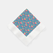 mehrfarbiges Wasserfarbenherz Papier Napkins Serviette (Ecke)