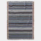 mehrfarbiges Wavy Muster Decke (Vorderseite Vertikal)