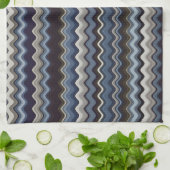 mehrfarbiges Wavy Muster Geschirrtuch (Gefaltet)