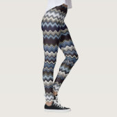 mehrfarbiges Wavy Muster Leggings (Rechts)