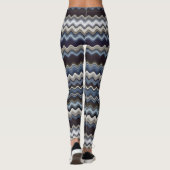 mehrfarbiges Wavy Muster Leggings (Rückseite)