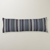 mehrfarbiges Wavy Muster Seitenschläferkissen (Rückseite)