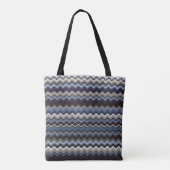 mehrfarbiges Wavy Muster Tasche (Rückseite)