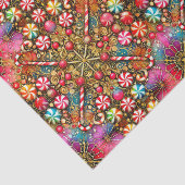 ~ mehrfarbiges Weihnachtswrapping ~ Seidenpapier (Detail)