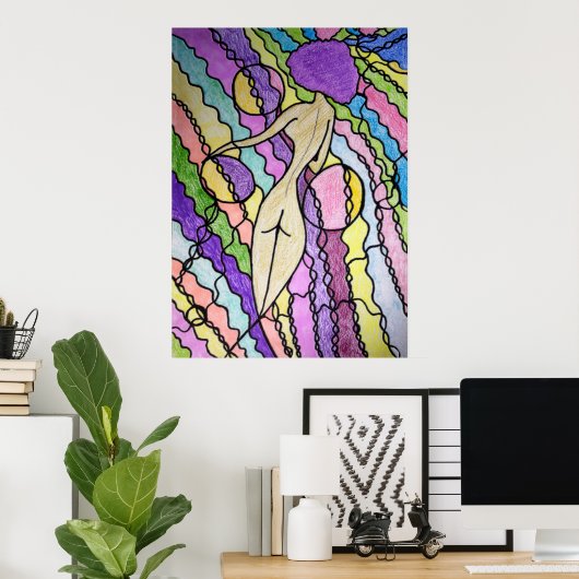 mehrfarbiges Windposter Poster (Heimbüro)